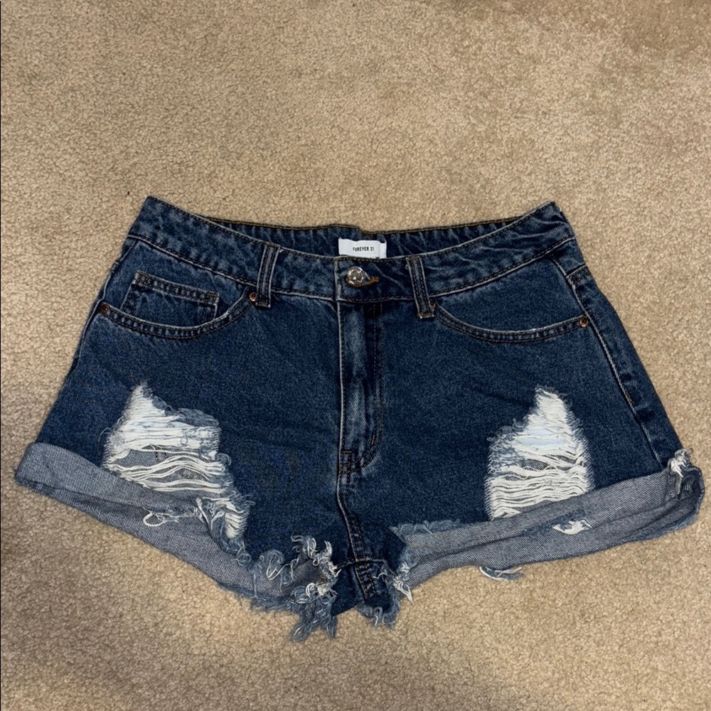 Women's Distressed Denim Shorts